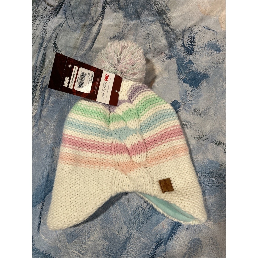 Swiss Tech‎ hat beanie Peruvian 3M Thinsulate Insulated juniors girls